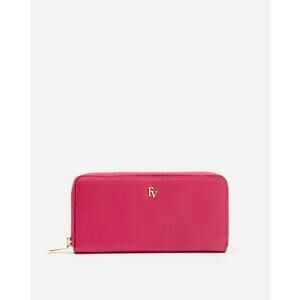 Frances Valentine Washington Zip Around Continental Wallet Soft Nappa ~ Pink